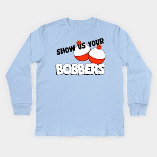 Quagmire 'Show Us Your Bobbers' Hat Kids Long Sleeve T-Shirt